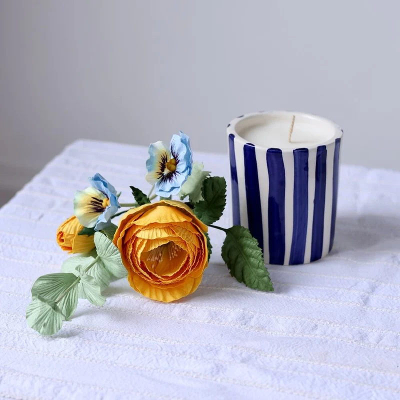Coffret lueur florale bleu