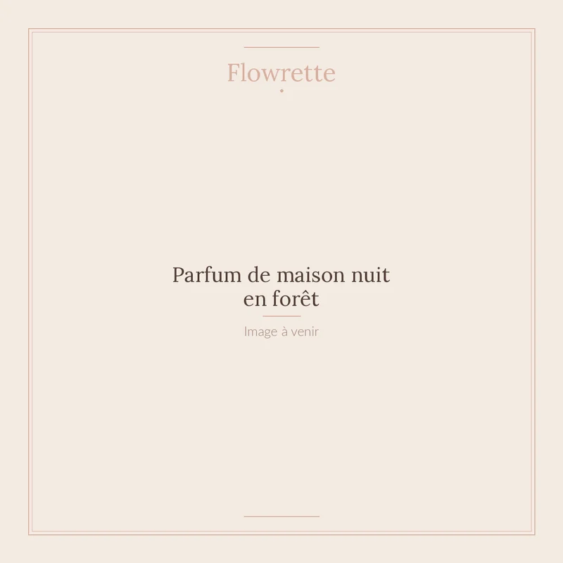 Parfum de maison nuit en forêt