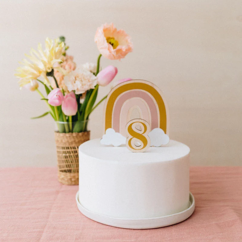 Cake topper "Arc-en-ciel"