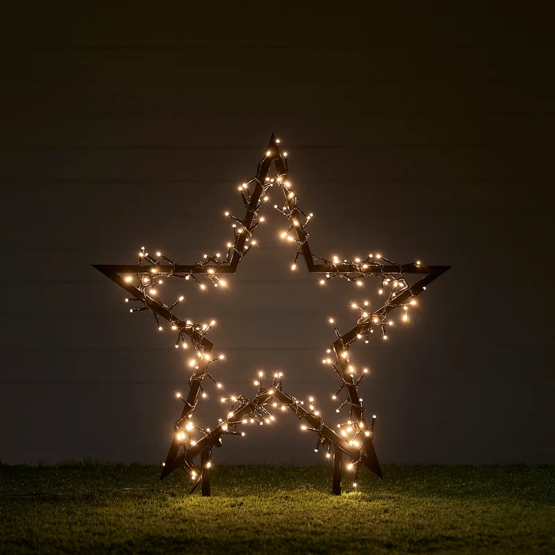 Petite Étoile Lumineuse de Jardin à Piquer de 60cm