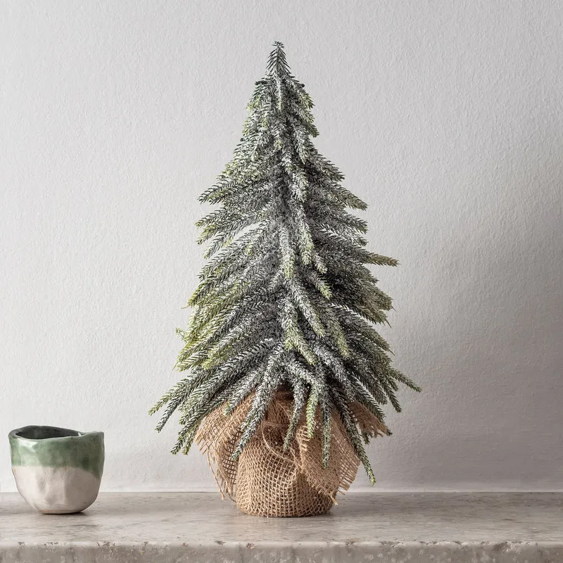 Sapin Artificiel Miniature Enneigé de 35cm