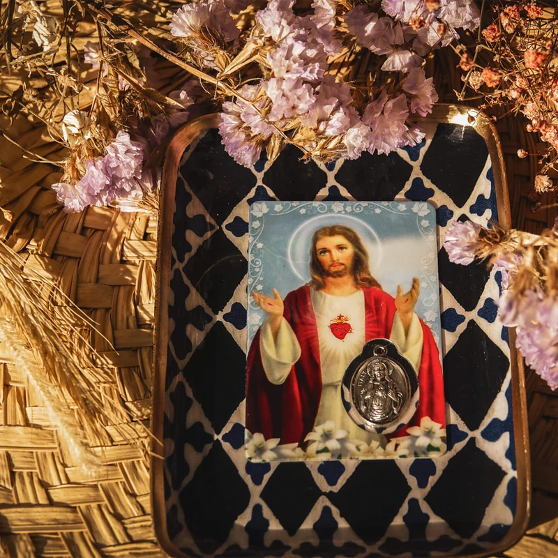 Carte médaille - Sacré-Cœur de Jésus