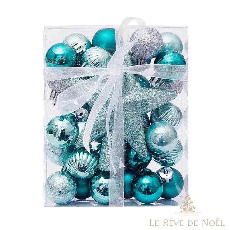 Kit de décorations de Noël turquoise