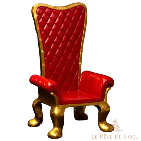 Fauteuil du Père Noël lumineux 150cm