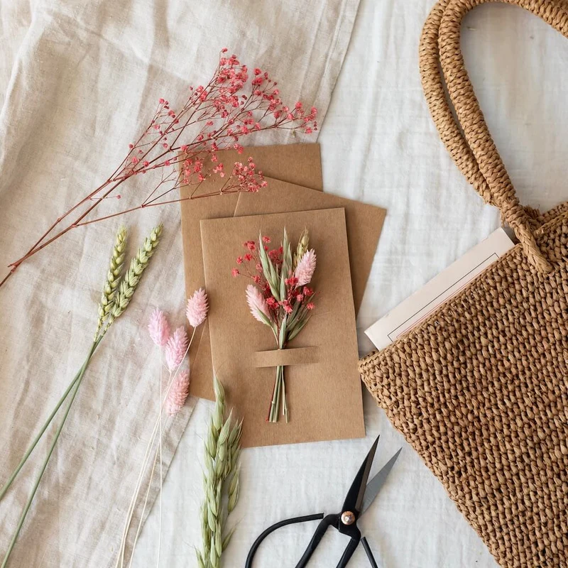 Kit DIY cartes postales fleuries
