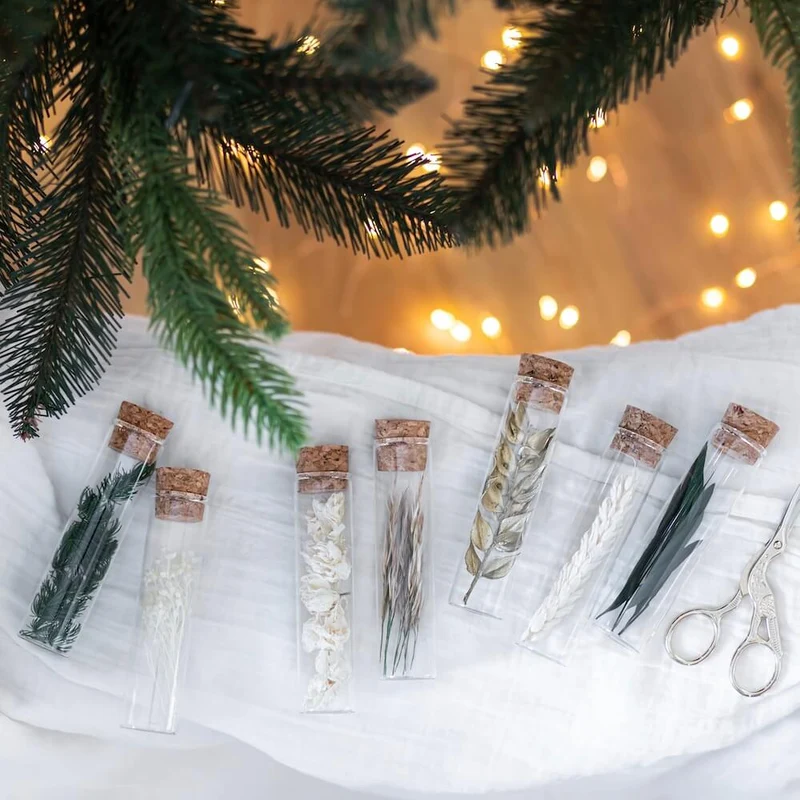 Set de fioles fleuries