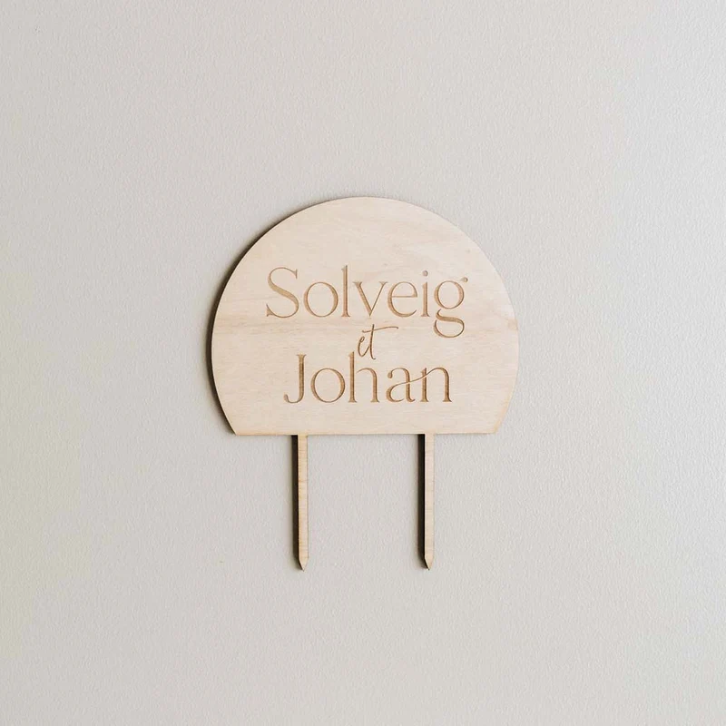 Cake topper "Folk" peuplier