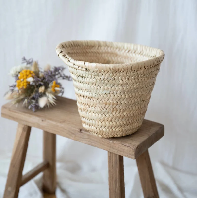 Cache-pot en palme