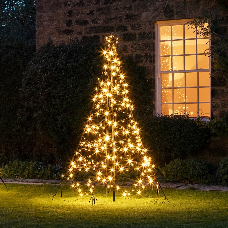Sapin de Noël Fairybell pour Extérieur 300 LED Blanc Chaud de 2 m