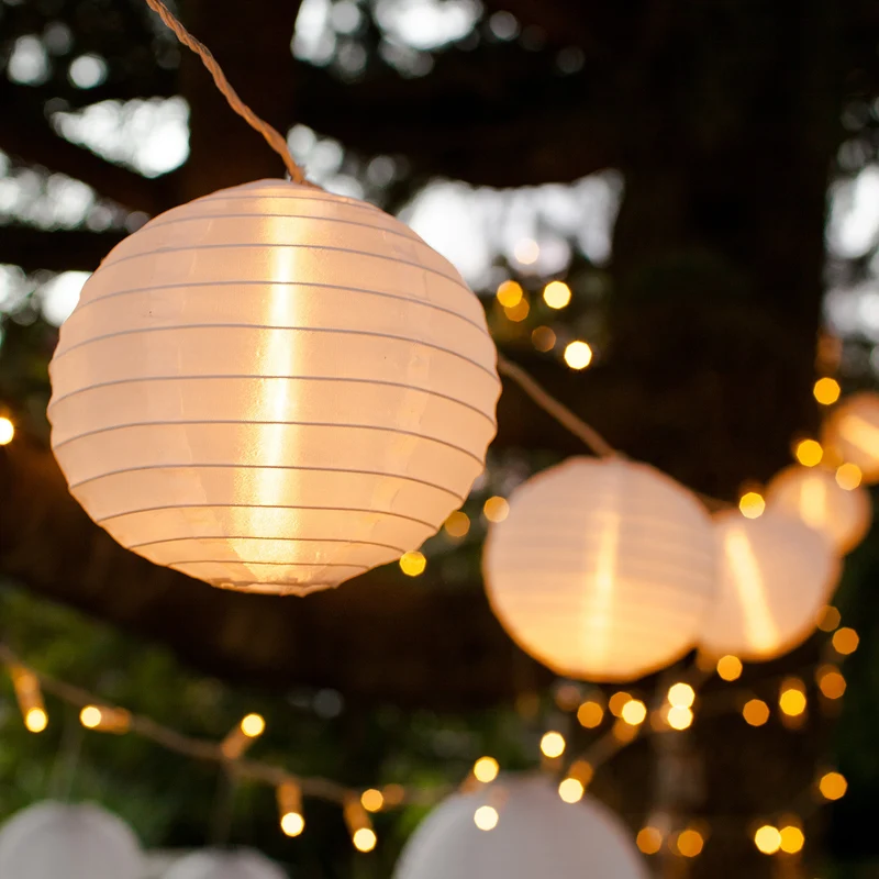 Guirlande Lumineuse 10 Lampions Pleine Lune