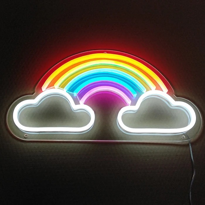 Rainbow LED Neon Wall Sign Vibrant Mood Light with Dynamic Modes, Perfect Gift for Home Decor, Kids¡¯ Rooms & Pride Celebrations