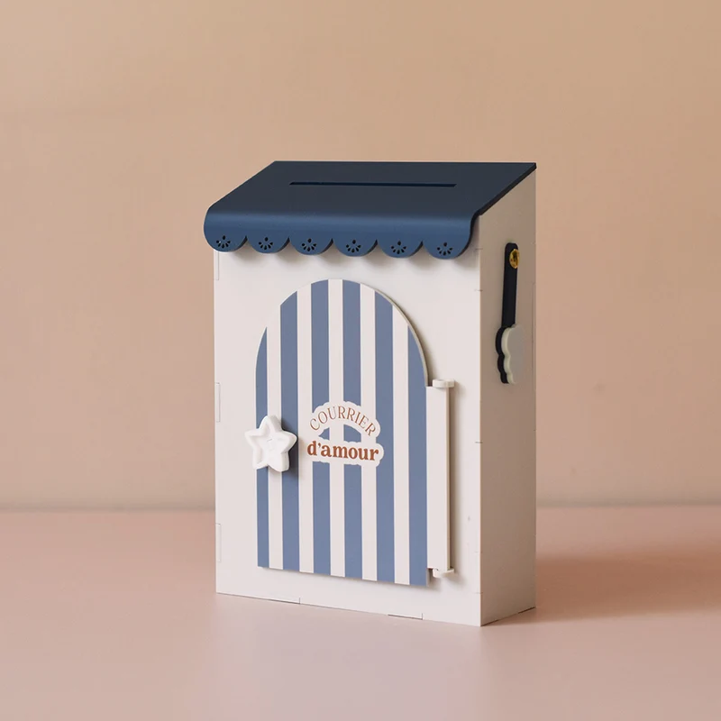 Boîte à mots doux Lola Rossi x Les Mignonneries bleue sans personnalisation
