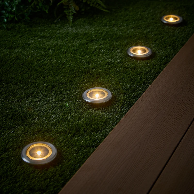 Lot de 4 Spots Solaires pour Terrasse ou Parterre