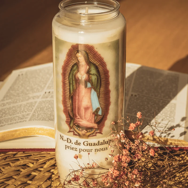 Bougie neuvaine - Notre Dame de Guadalupe