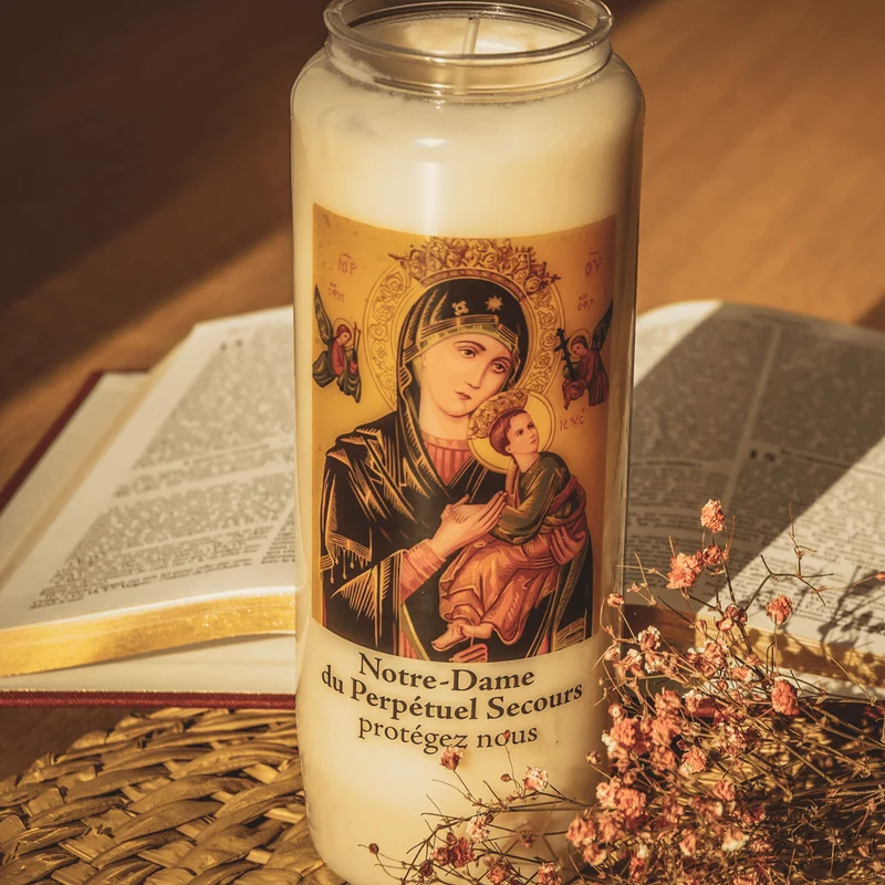 Bougie neuvaine - Notre-Dame du Perpétuel Secours