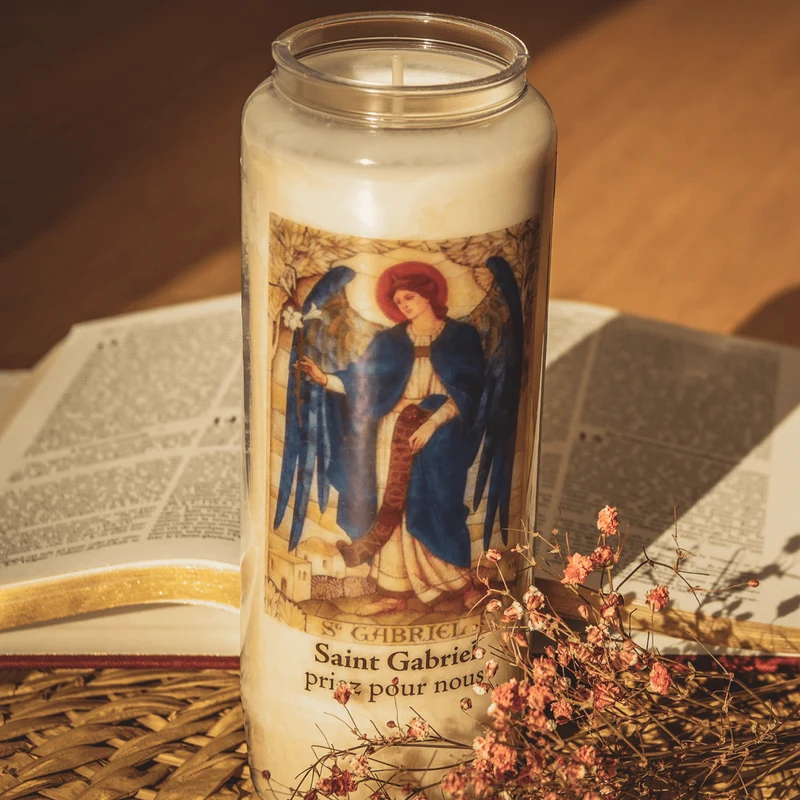 Bougie neuvaine - Saint Gabriel