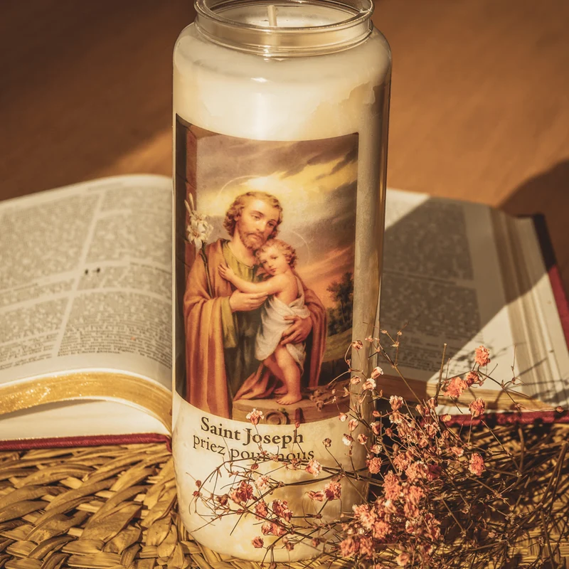 Bougie neuvaine - Saint Joseph