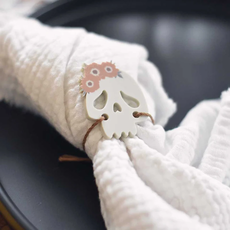 Bijoux de serviette "Tête de mort"