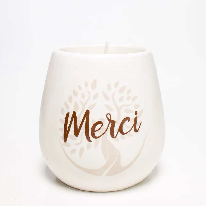 Chandelle douces pensées - Merci