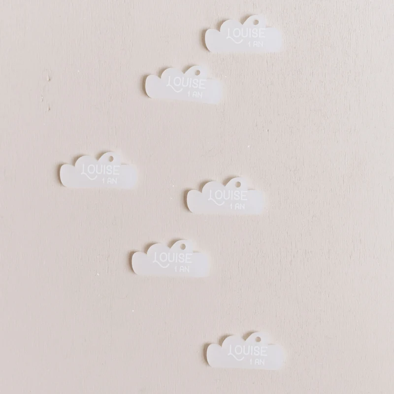 10 étiquettes cadeau "Nuage"