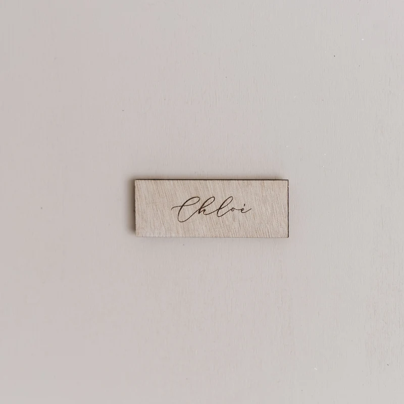 Marque-place "Sweet" bois