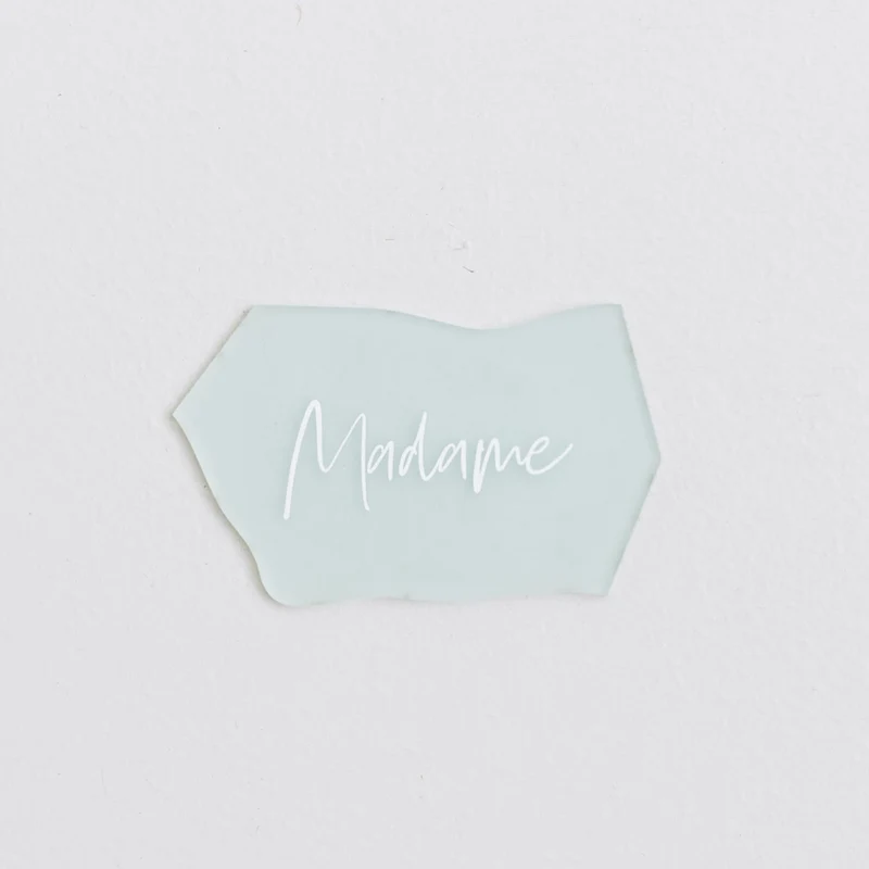 Marque-place "Pure" plexi