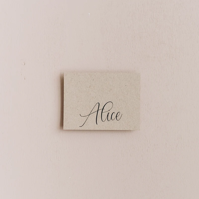 Marque-place "Kraft"