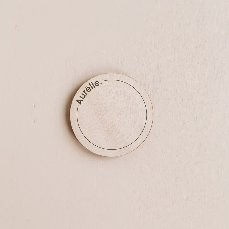 Marque-place "Dot" bois