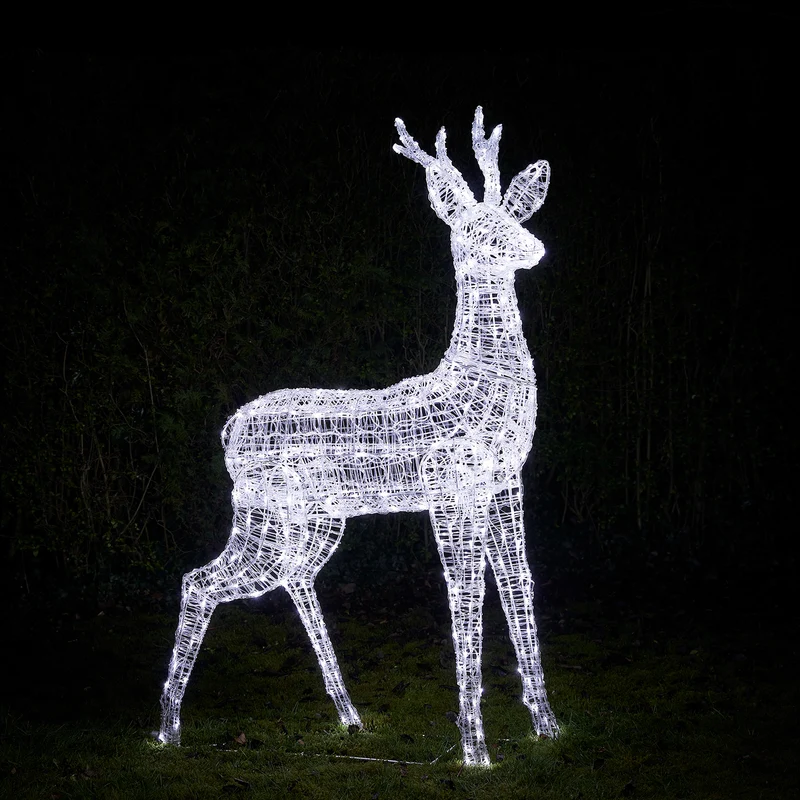 Grand Renne de Noël Swinsty de 1,6 m à LED Bicolores