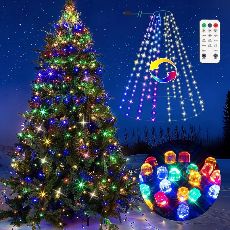 Quntis 400 LED Dimmable Color Changing Lights for Indoor Outdoor Decor Waterproof IP44
