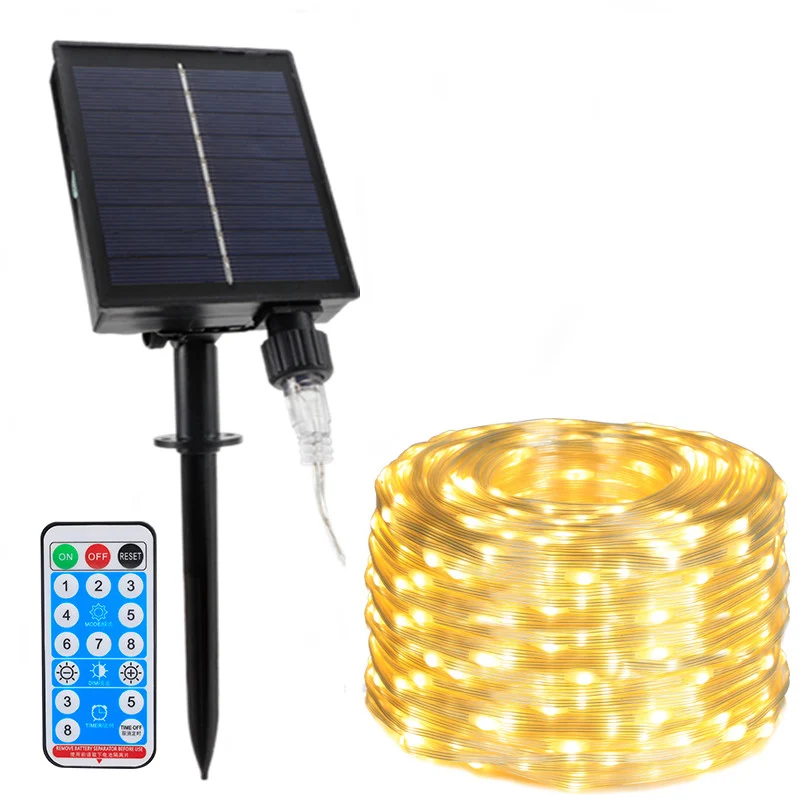 Quntis Solar Christmas Lights – Waterproof LED Outdoor String Lights with Copper Wire & PVC Coating for Garden, Patio & Holiday Decor