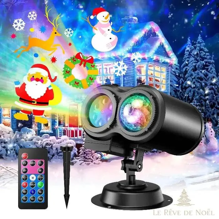 Projecteur noël extérieur animé