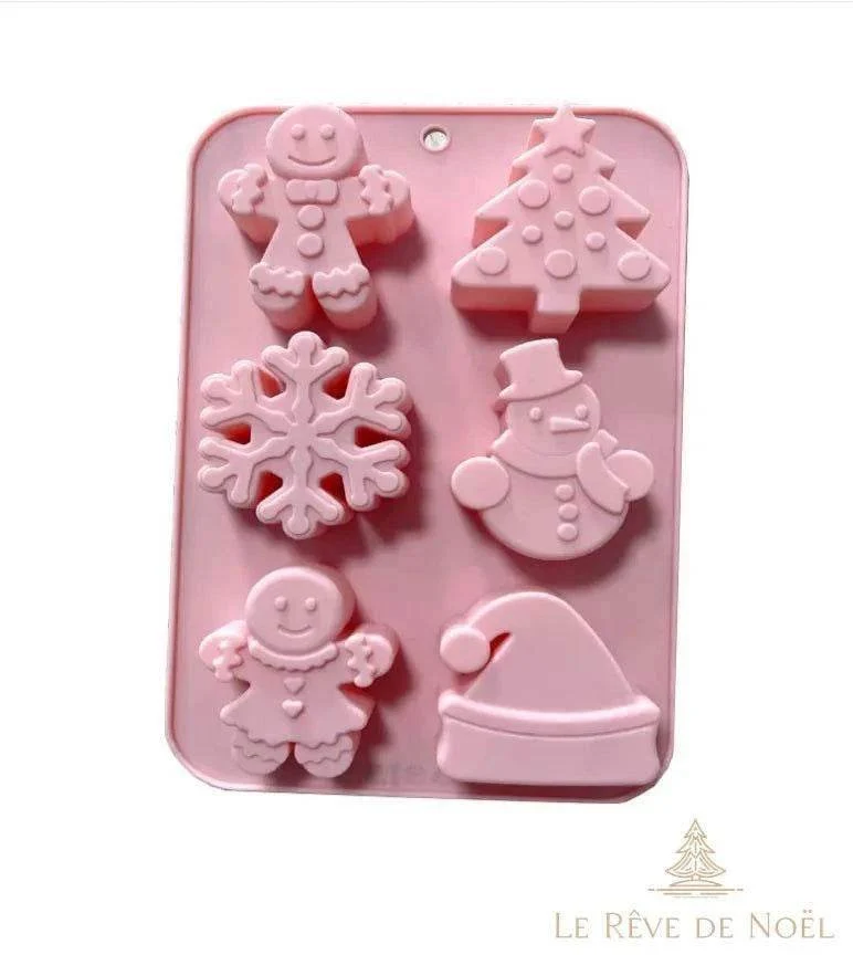 Moule à gâteaux en silicone - Motifs de Noël