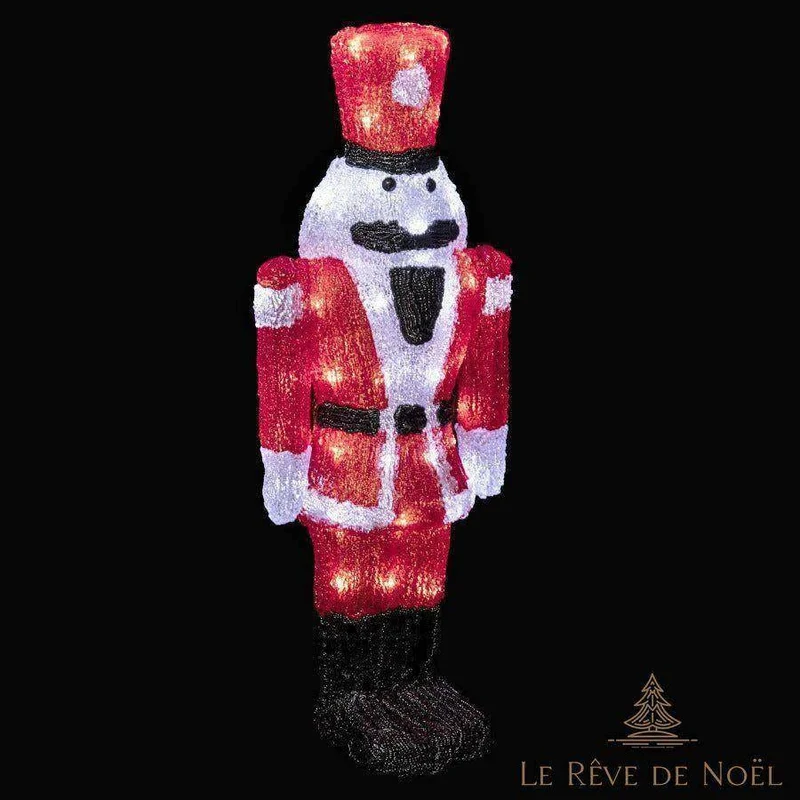 Casse noisette de Noël lumineux extérieur en acrylique