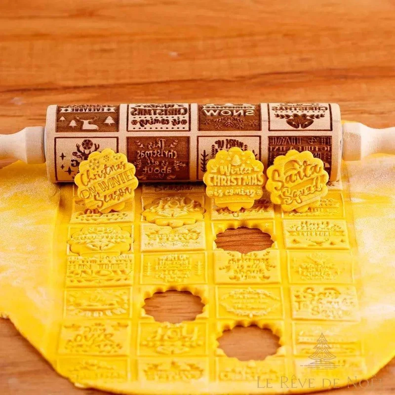 Rouleau à pâtisserie de Noël