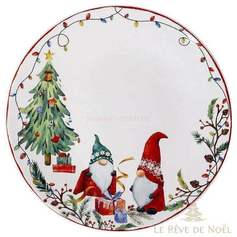 Assiette pour table de noël
