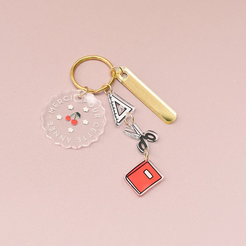 Porte-clés Maitre et Maitresse cerise