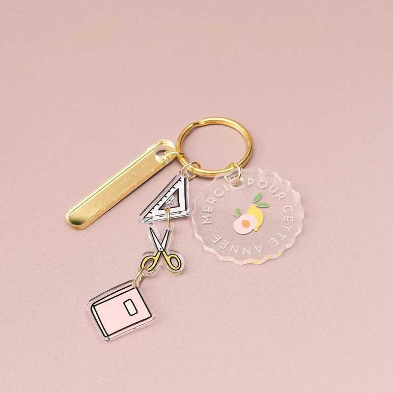 Porte-clés Maitre et Maitresse citron