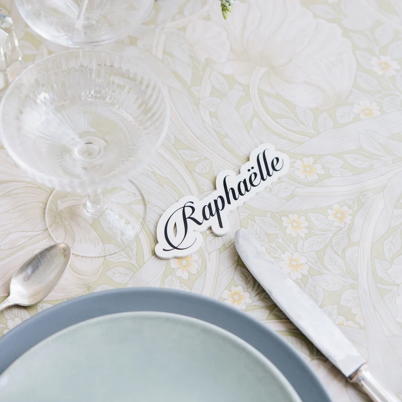 Marque-place "Gaspard" noir