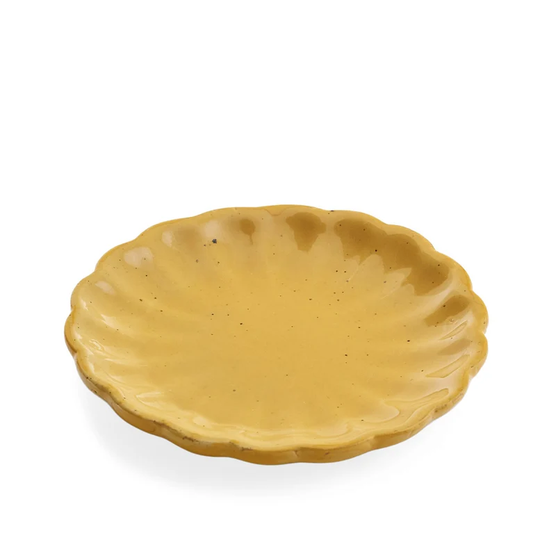 Assiette en céramique - Jaune