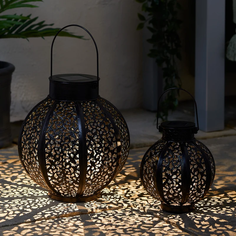 Duo de Lanternes Solaires Marocaines Casablanca