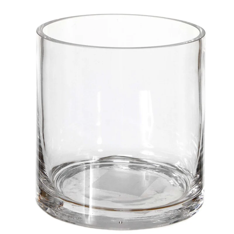 Vase en verre épais - Cylindrique