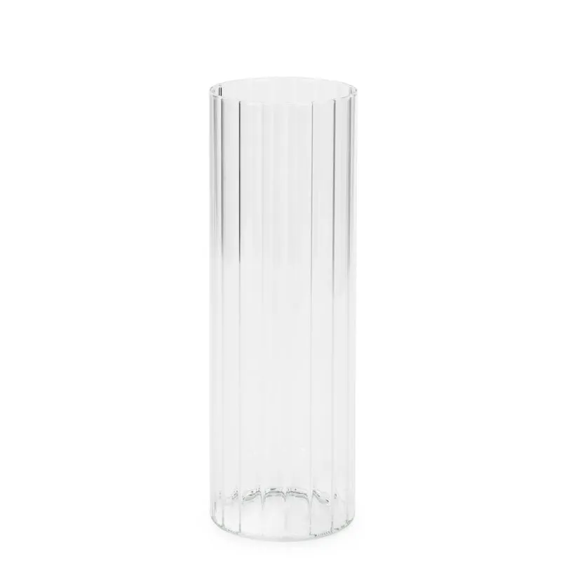 Vase clair à motif strié