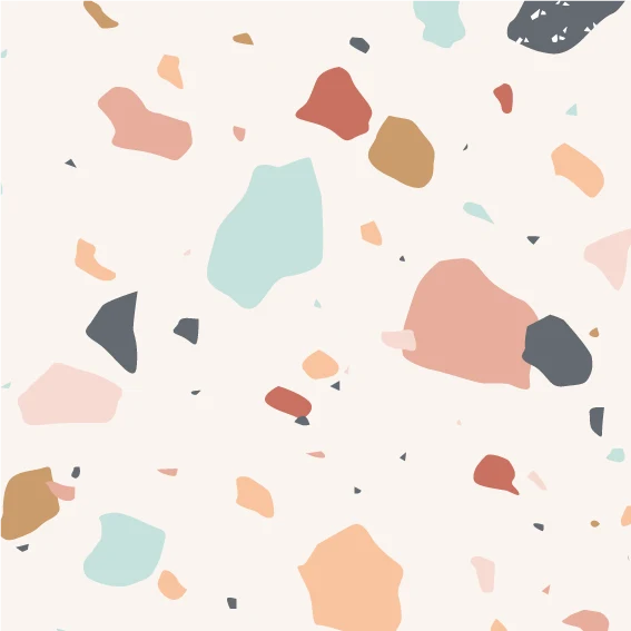 50x78cm Vinilo Terrazo Rosa