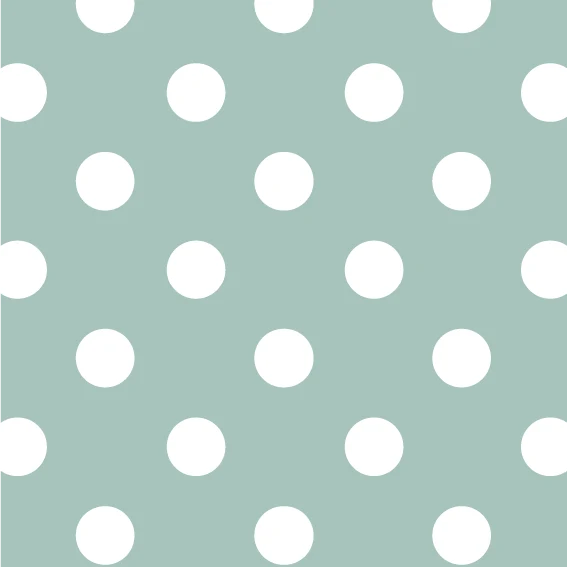 Tissu à pois menthe foncé 50x100cm