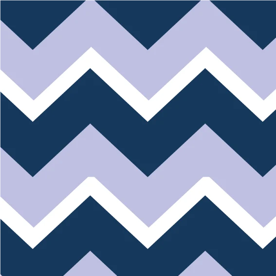 Tela 100x300cm Zig Zag Vintage Azul Marino Violeta