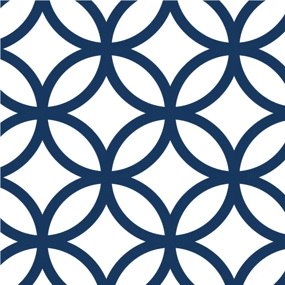 63x72 cm Vinyle Fond Cercles Blanc Marine