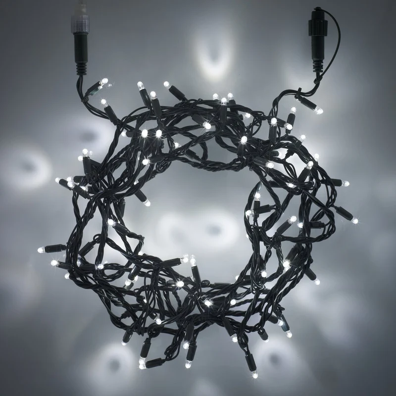 Guirlande Lumineuse Core Connect 60m 600 LED Blanche Câble Vert Raccordable