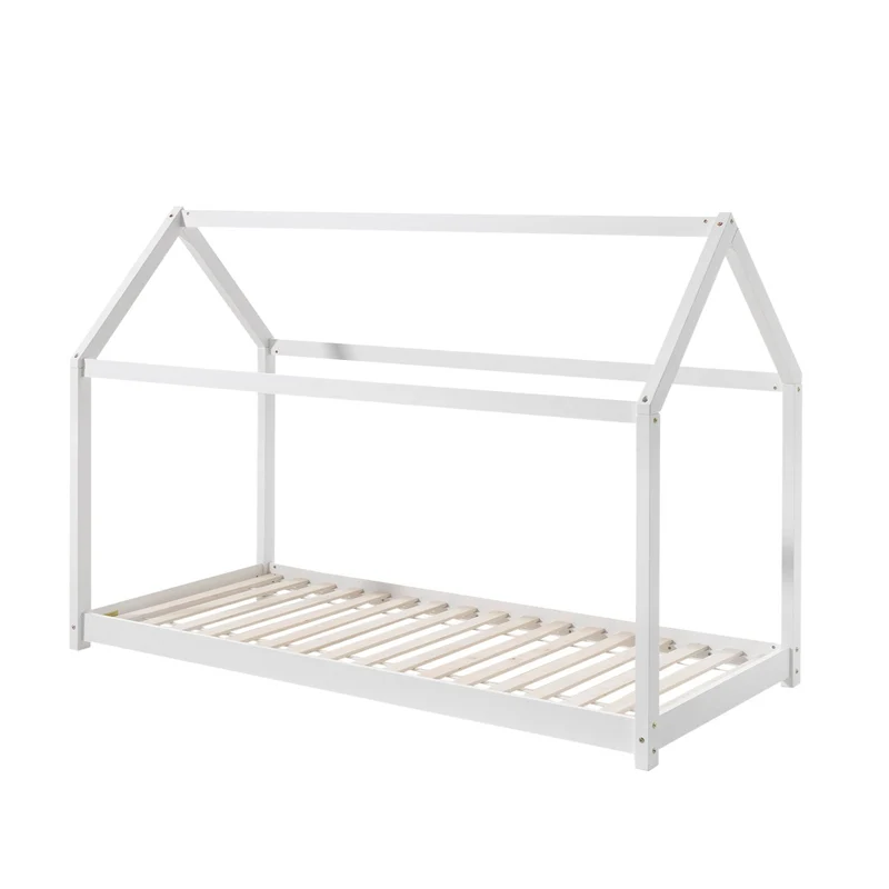 Lit Cabane Vipack 90x200 cm - Blanc