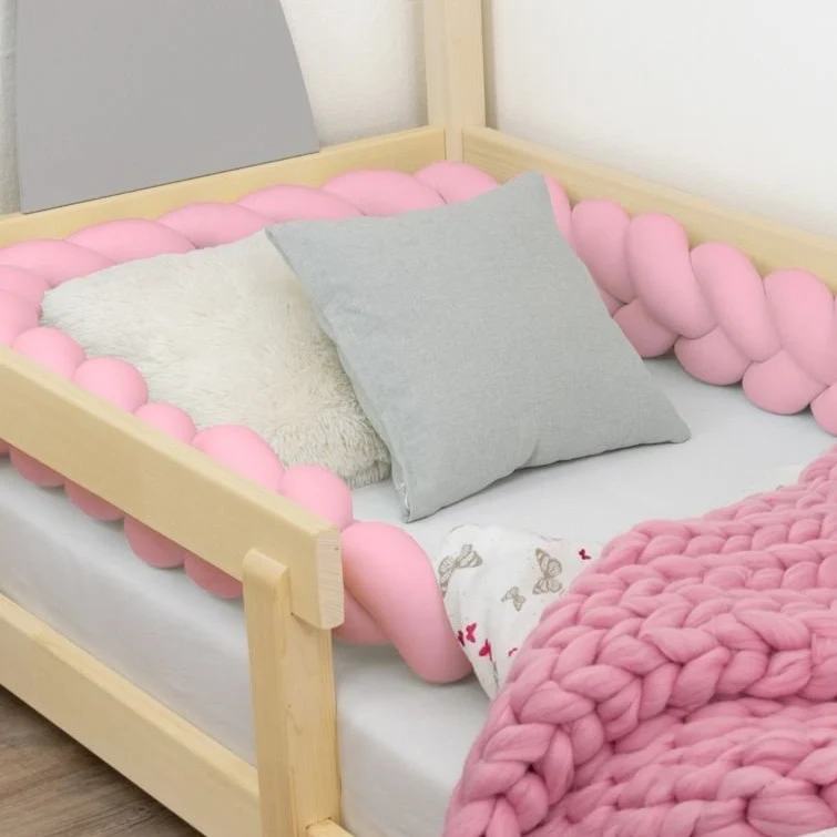 Bumper for Pink Braided Cot Benlemi